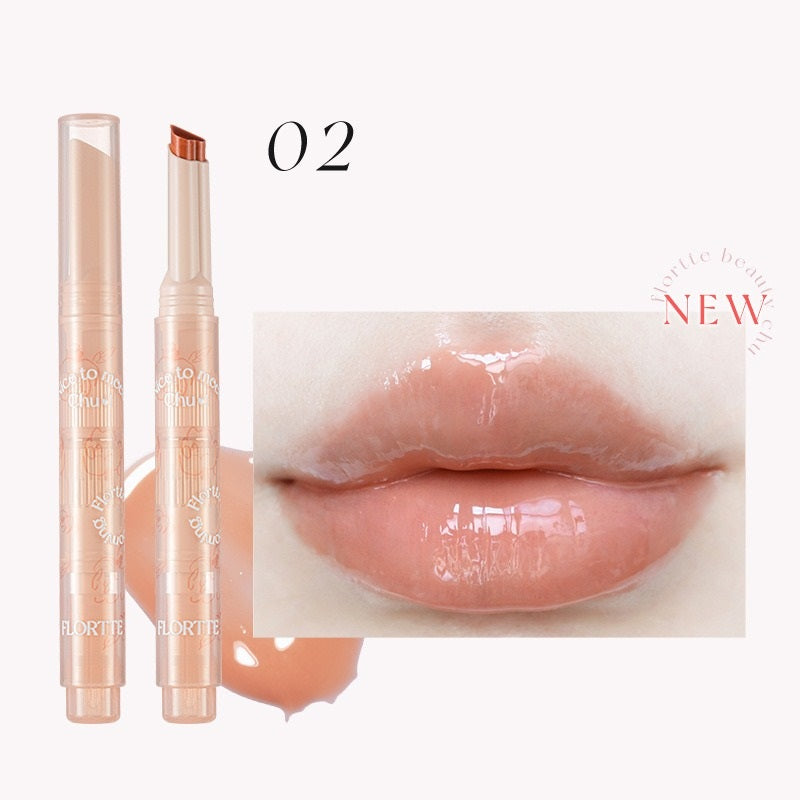 FLORTTE Kiss Love Stick Lipstick Pen with Mirror