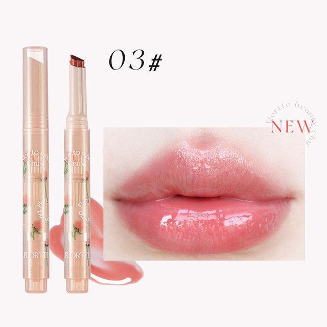 FLORTTE Kiss Love Stick Lipstick Pen with Mirror